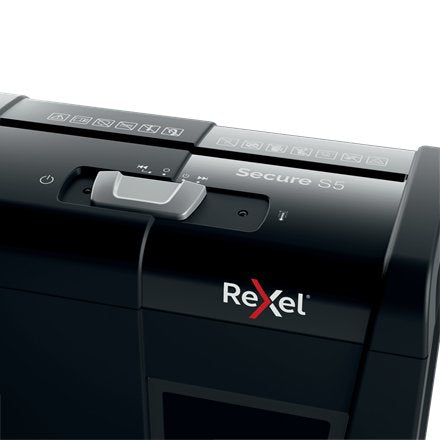 Rexel Destructora Secure S5 Corte Tiras 6mm Hasta 5h Negro