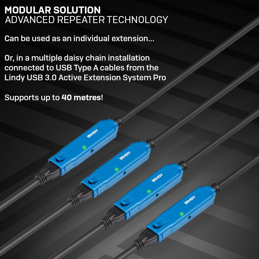 EAN 4002888433815 - Lindy 43381 cable USB USB 3.2 Gen 1 (3.1 Gen 1) 8 m USB C USB A Negro, Azul imagen 6