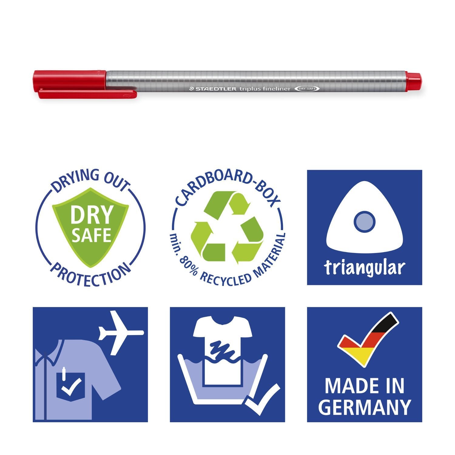 Staedtler Triplus Fineliner 334 Pack De 10 Rotuladores De Punta Fina - Trazo 0.3mm Aprox - Tinta Base De Agua - Colores Surtidos