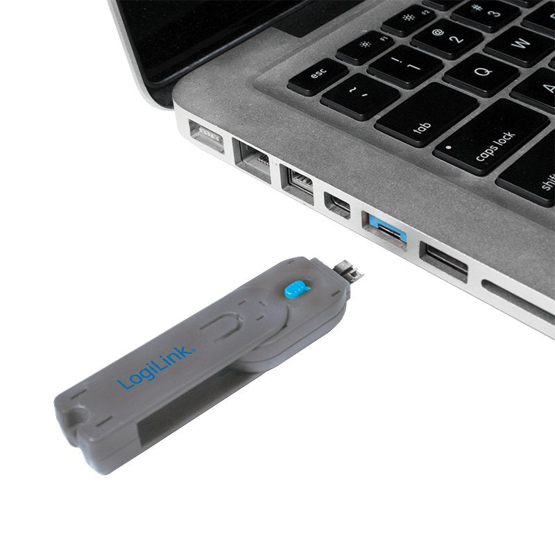 Logilink Au0045 - Bloqueador De Puertos Usb Llave + 8 Cerraduras