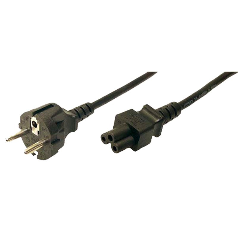Logilink Cable De Alimentacion Cee7/7 A C5 (Trebol) 1.80m Negro Cp093