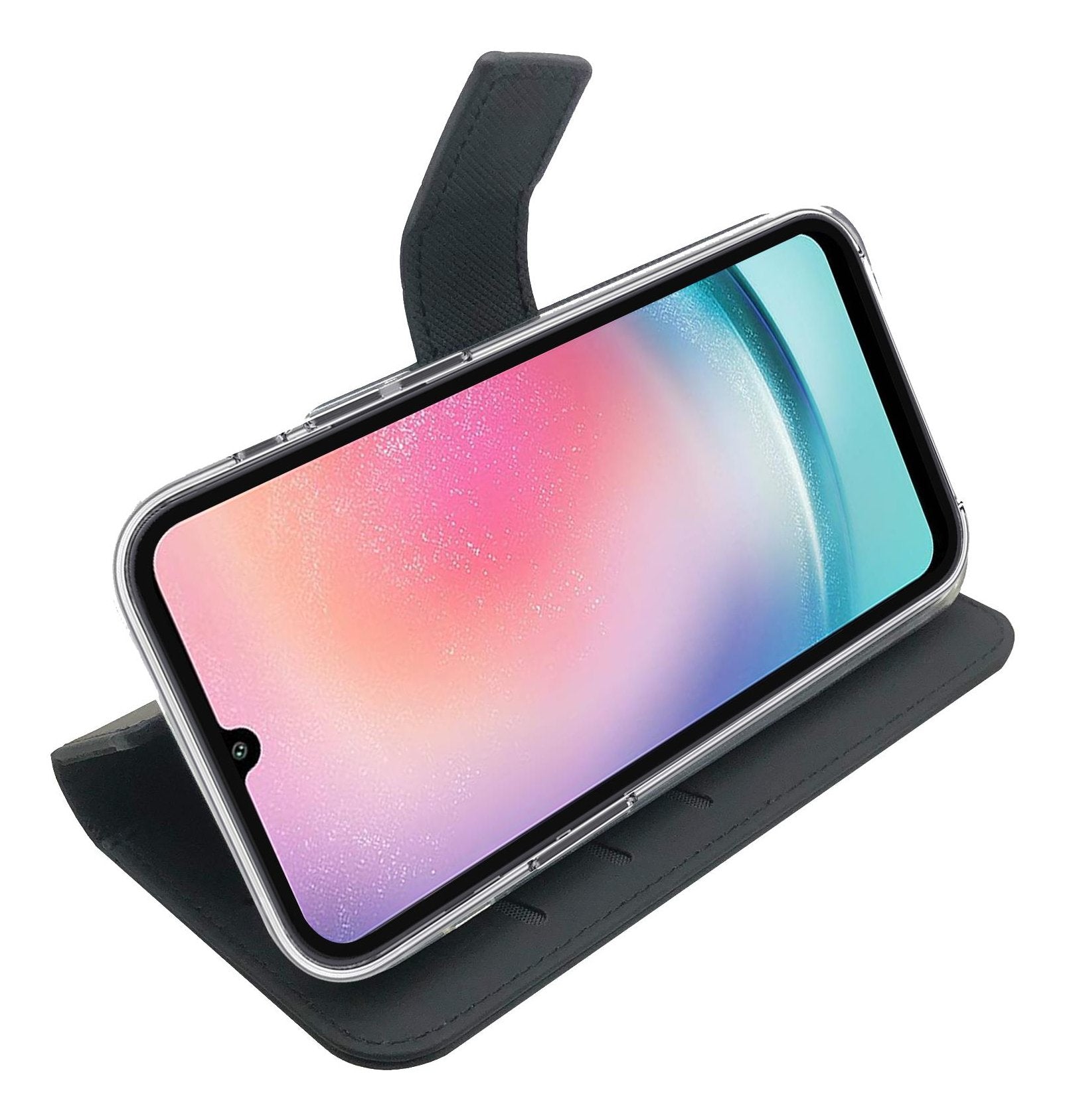 Case Celly Samsung A24 4g Wallet Black Wally1038