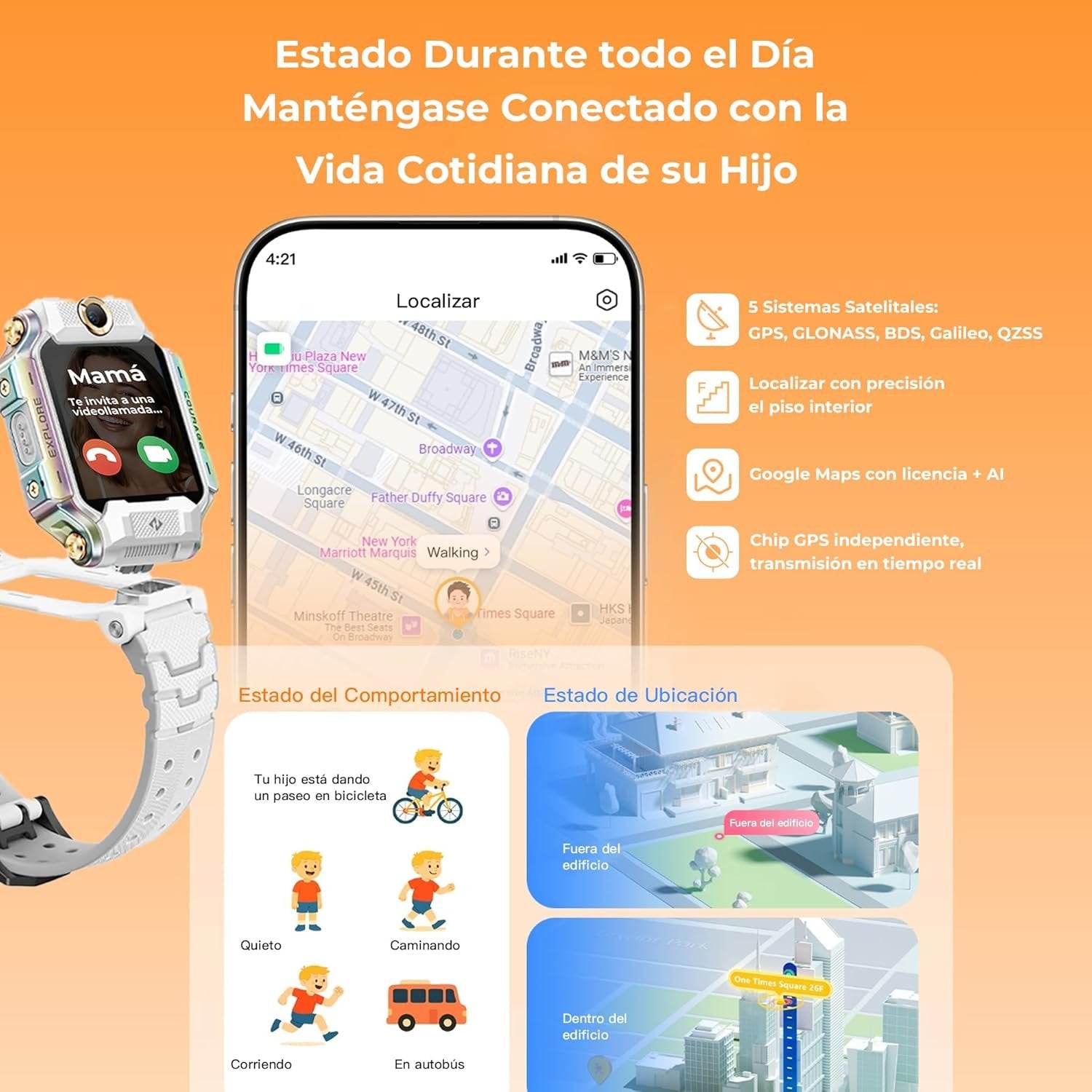 Imoo Watch Phone X10 Weiss Kinder Smart-Watch
