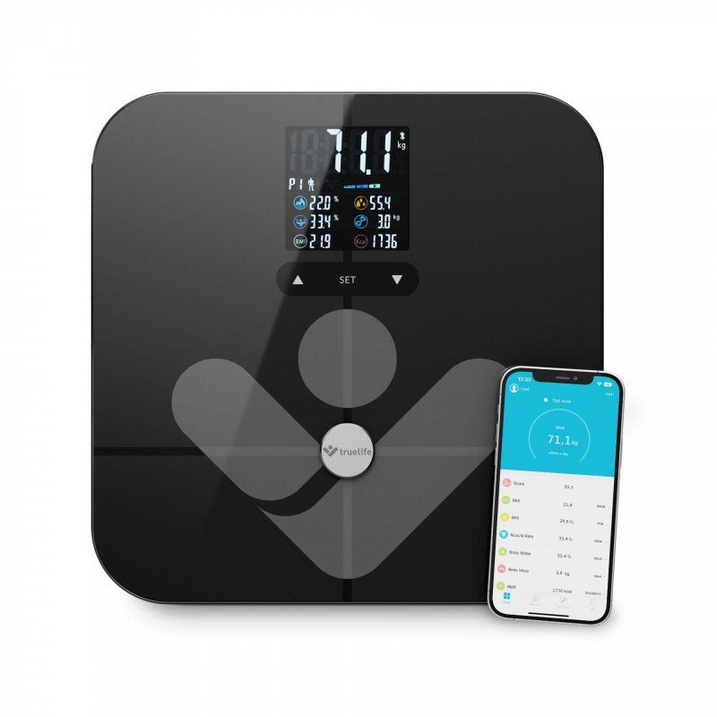 Truelife Fitscale W7 Bt Negro Personenwaage Max. 180 Kg Retail