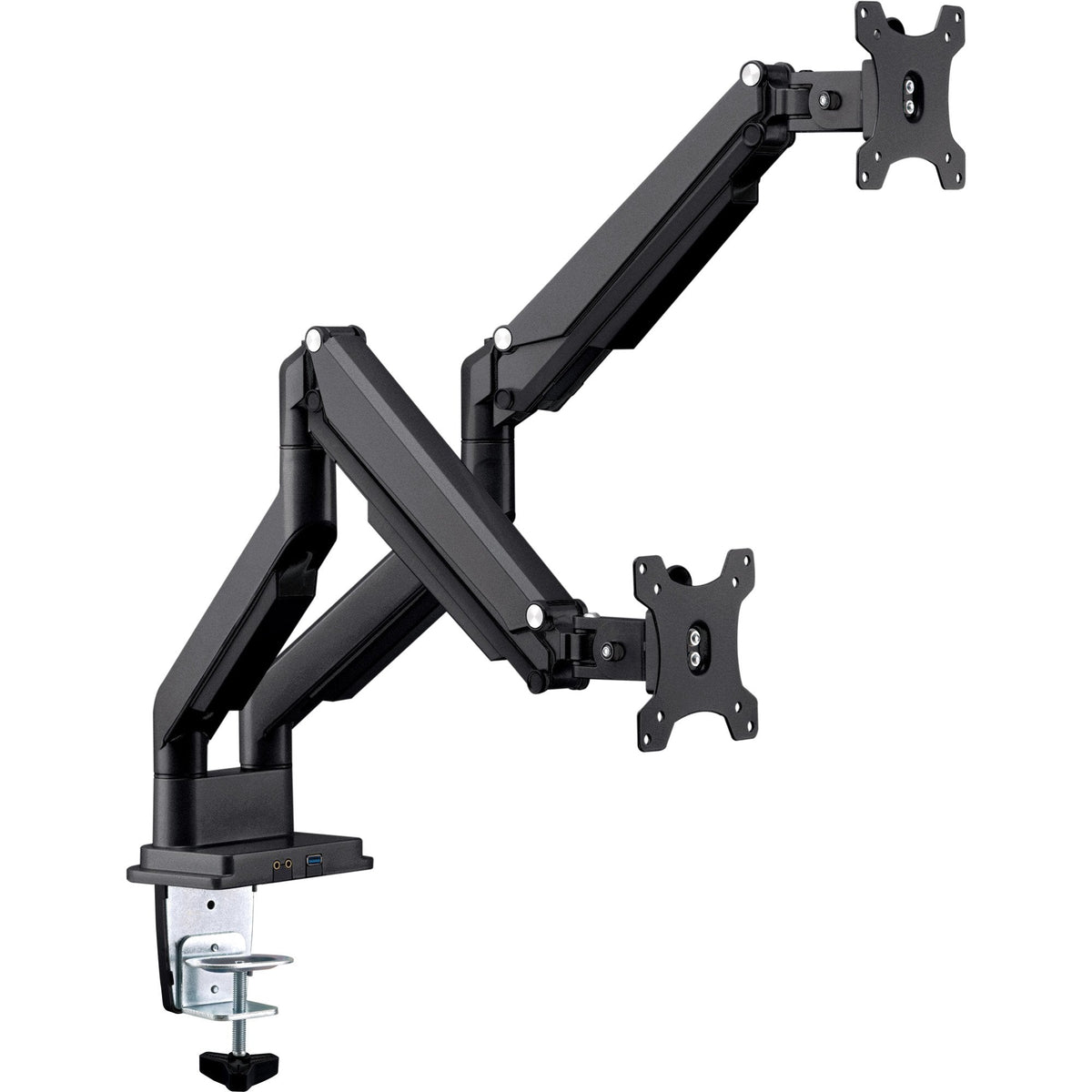Soporte De Escritorio Inline Con Elevador Y Usb 3.0, Móvil, Para Dos Pantallas De Hasta 81 Cm (32") Máx. 9 Kg