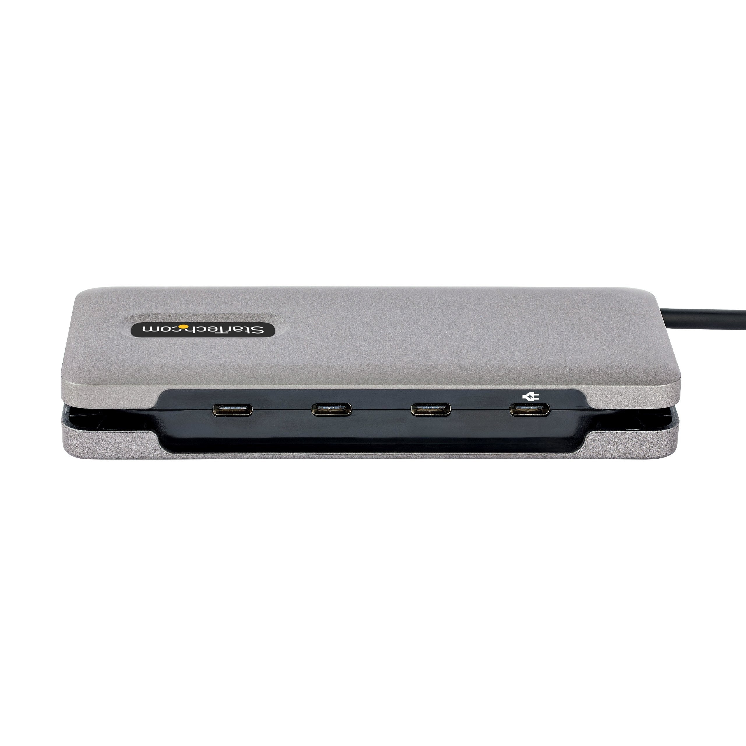 Startech Hub Usb C De 4 Puertos, 4 Puertos Usb Tipo C, Usb 3.1 De 10gbps - Concentrador Ladrón Usb Tipo C Con Entrega De Alimentación Pd De 100w Pass Through - Con Cable De 25cm