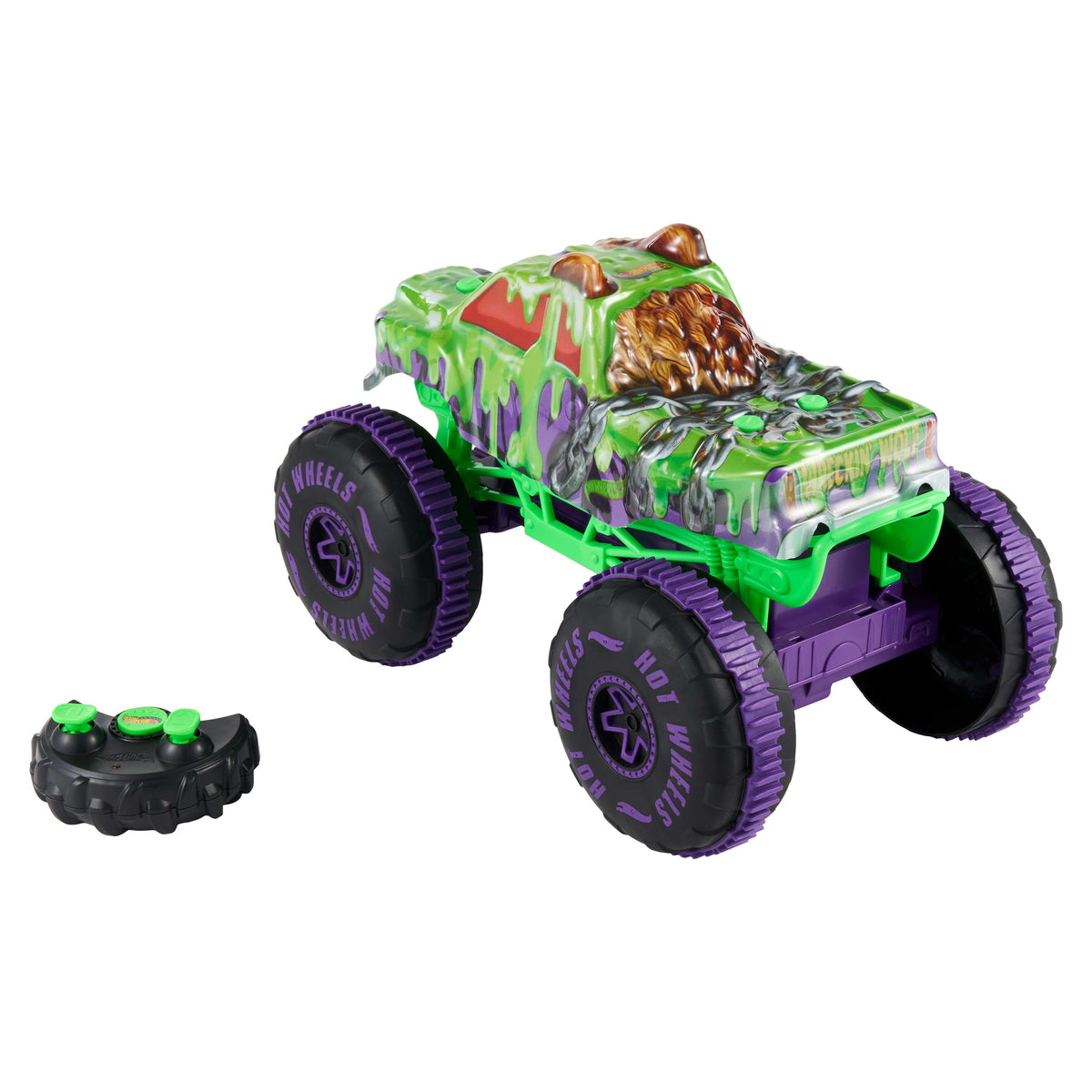 Coche Radio Control Wreckin Wolf Hot Wheels