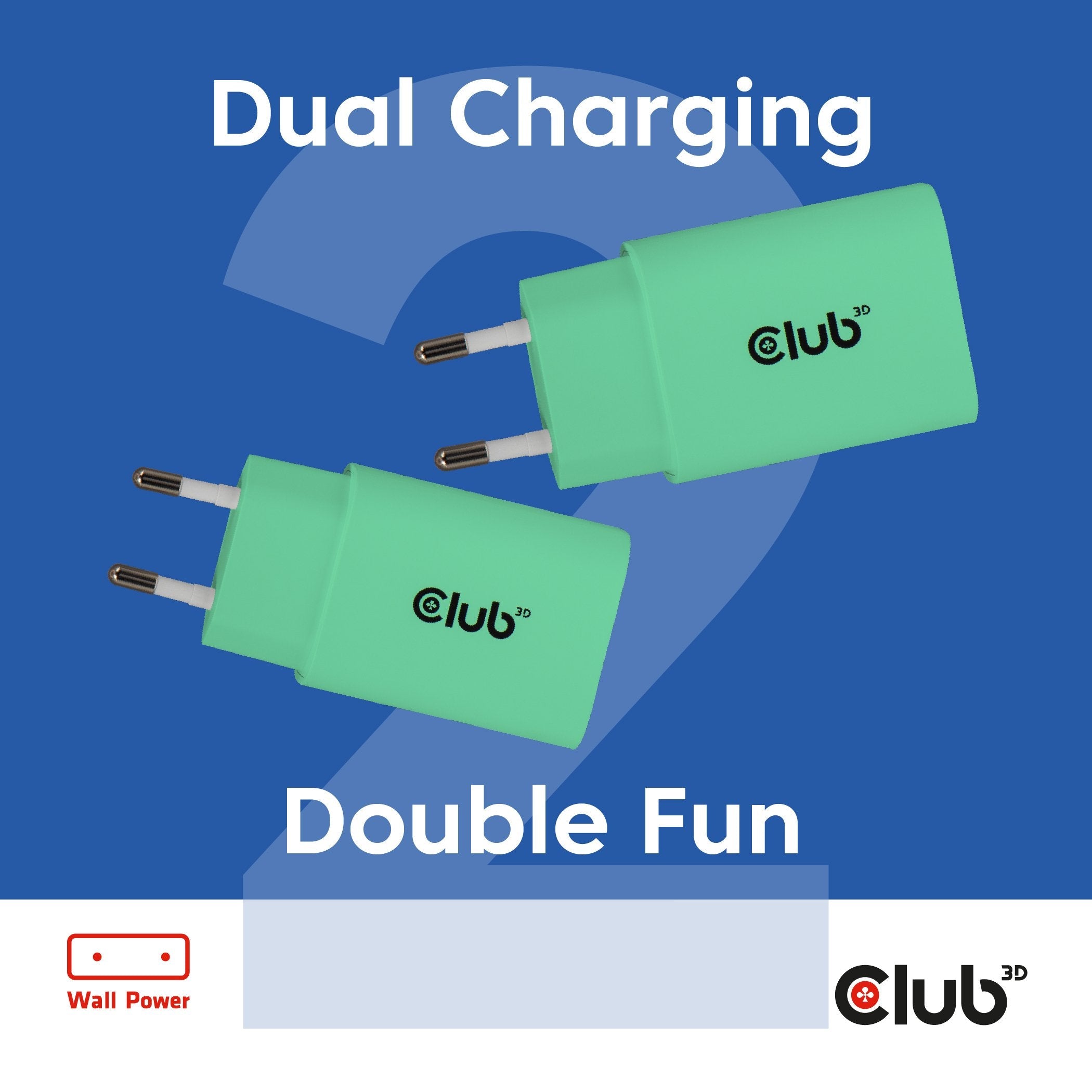 Club3d Lifemyle Cargador Usb-C 30watt, 2mk Verde Retail