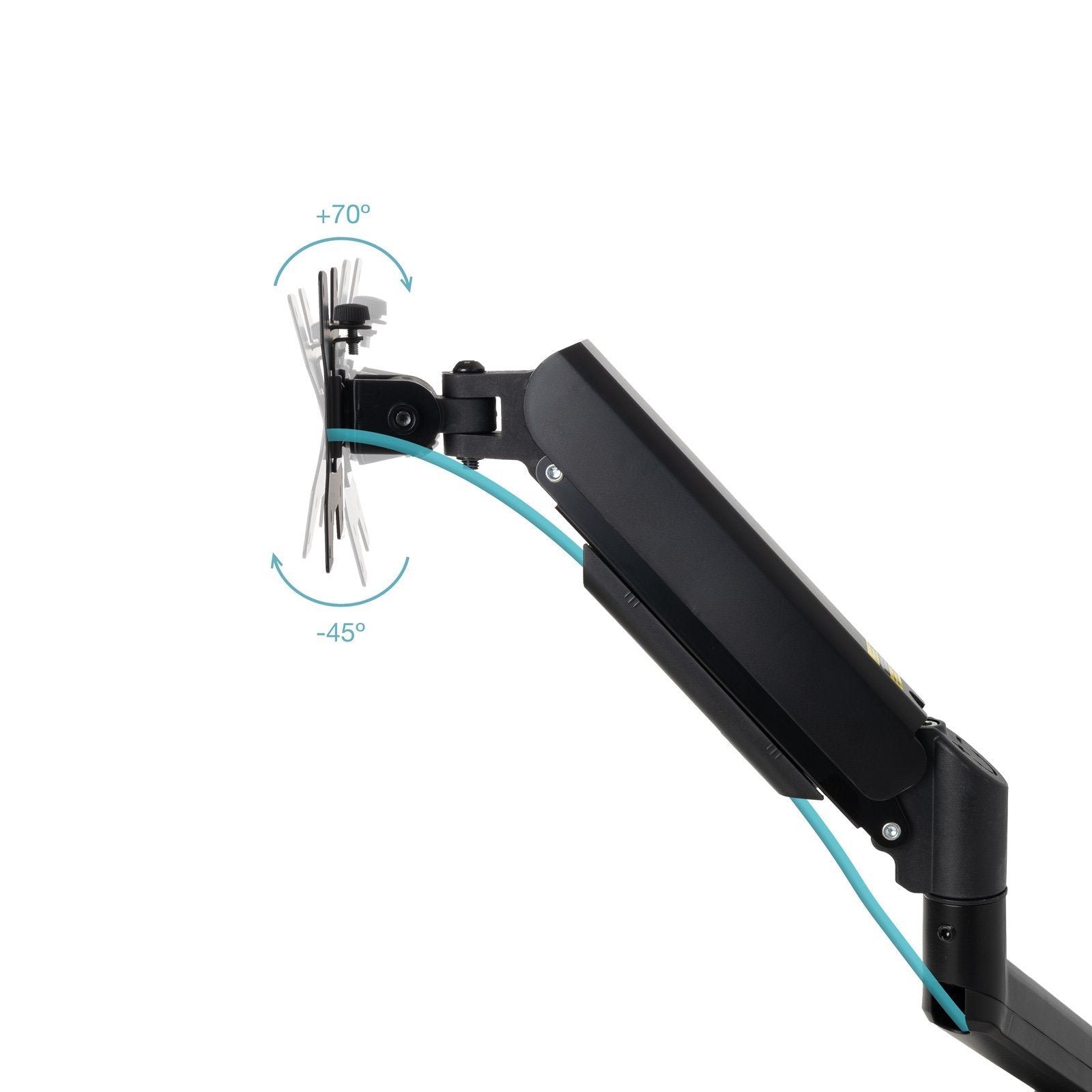 Soporte Pared Tooq Pant. Gira Incli 1 Brazo 13-34 Negro