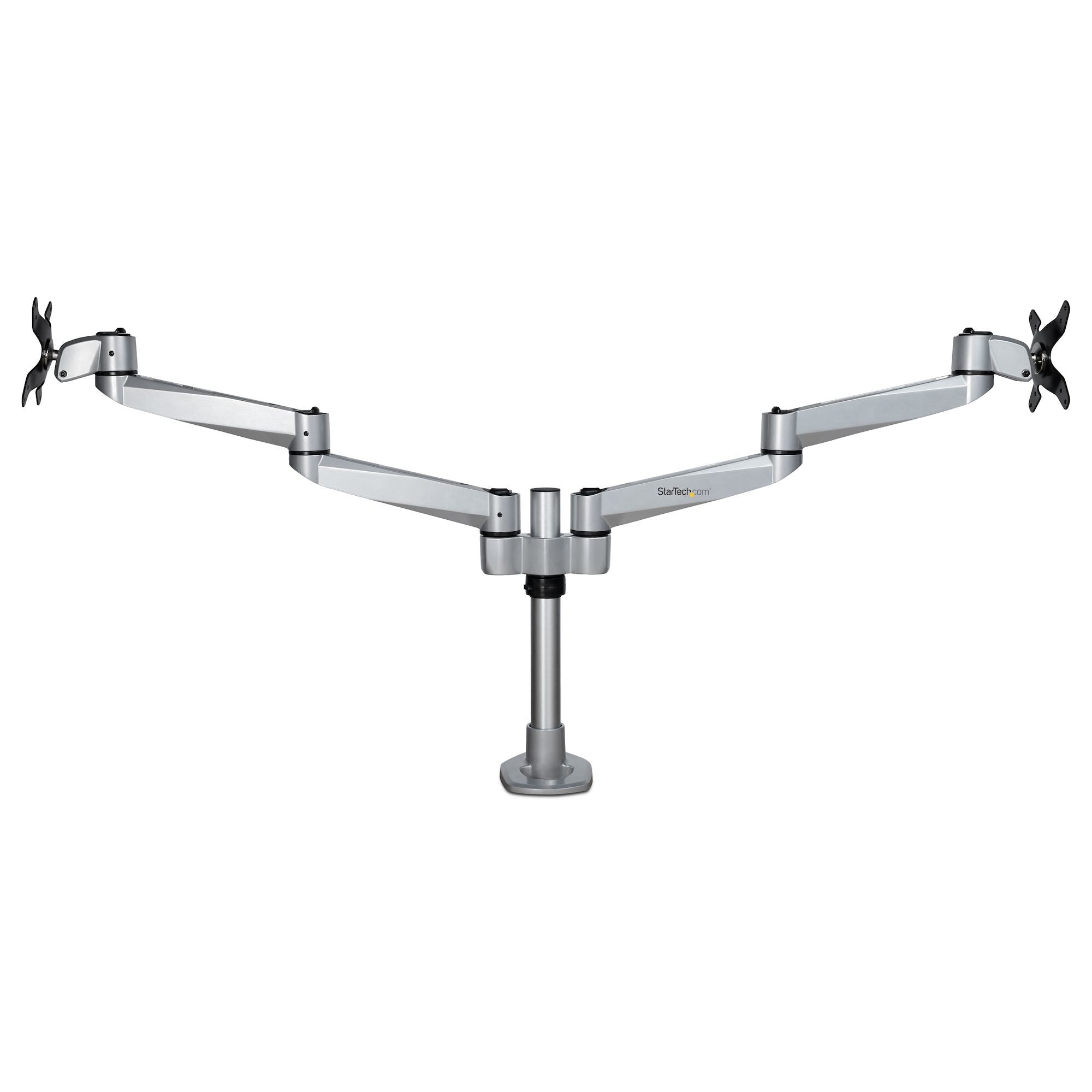 Startech.Com Brazo De Soporte De Escritorio Articulado Vesa Para 2 Monitores De Hasta 27 Pulgadas - Montura De Grommet O Mordaza