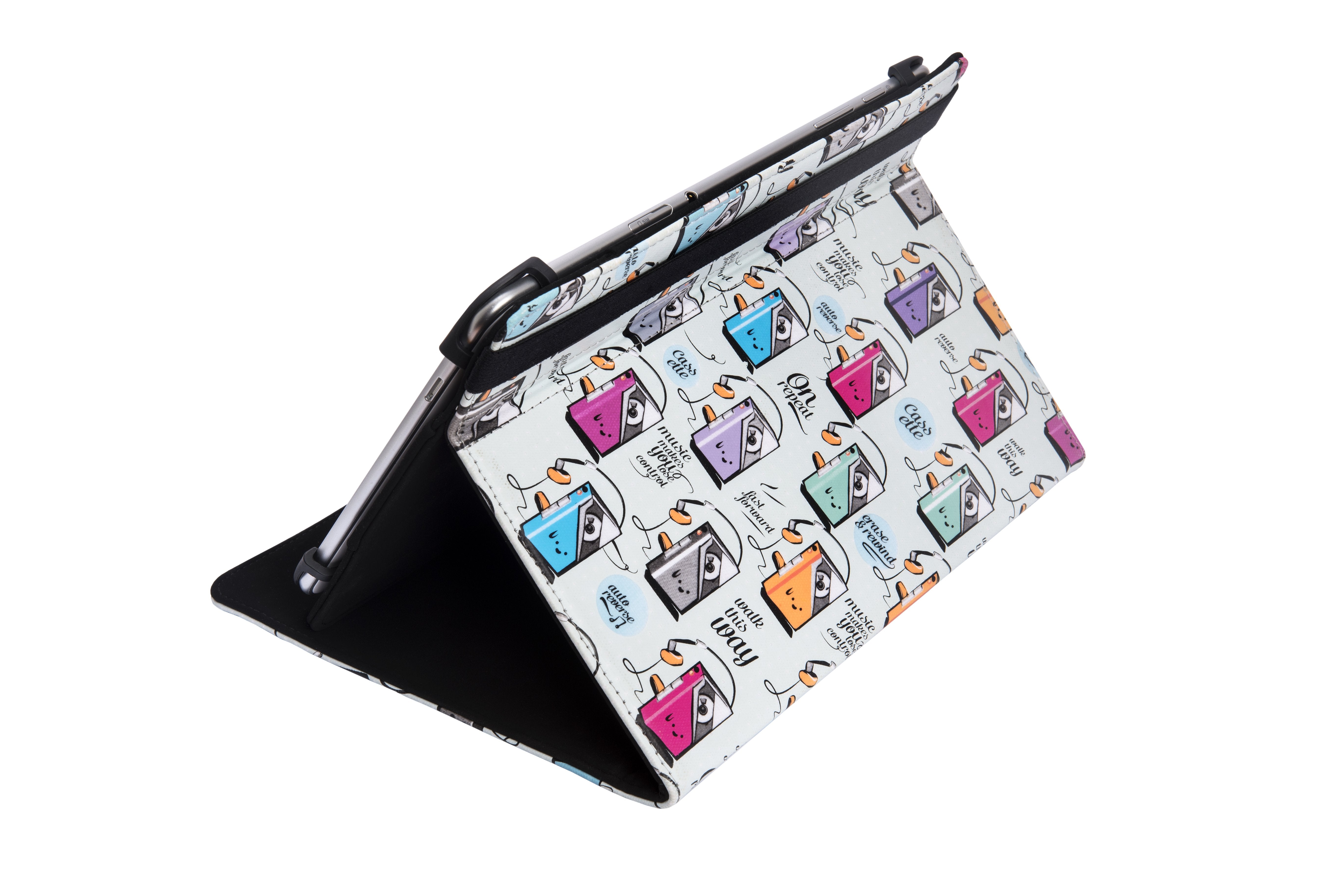 Funda Universal Estampada Para Tablets De 9 A 10.4 Pulgadas Modelo Cassette
