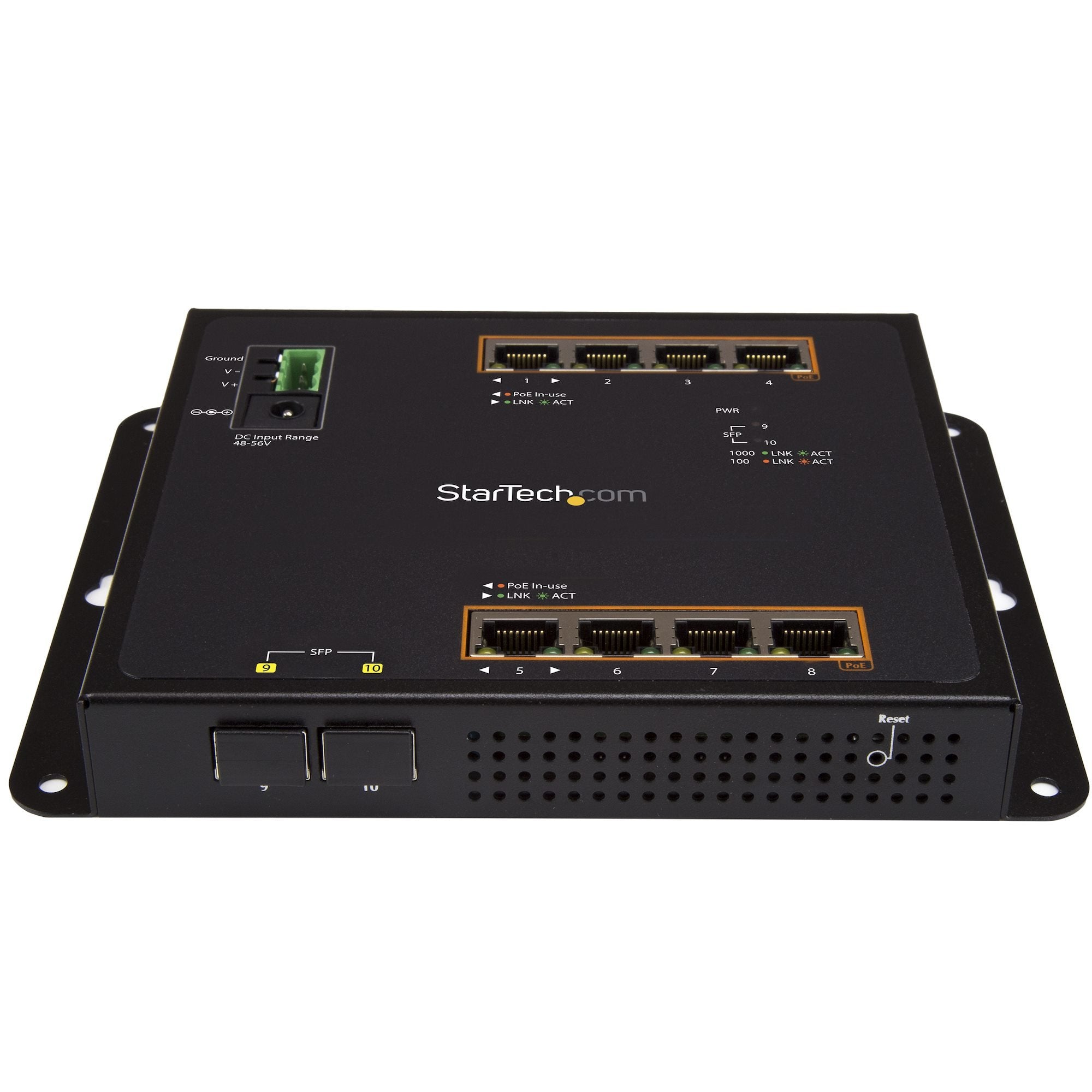 Switch Red Gigabit Ethernet 8  Perp Rj45 Poe+ 2 Puertos Sfp          In
