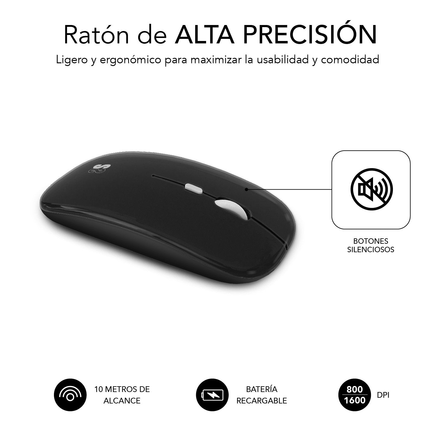 Teclado Y Ratón Inalámbrico Por Bluetooth Subblim Oco020 Combo Multidispositivo Compacto  Gris