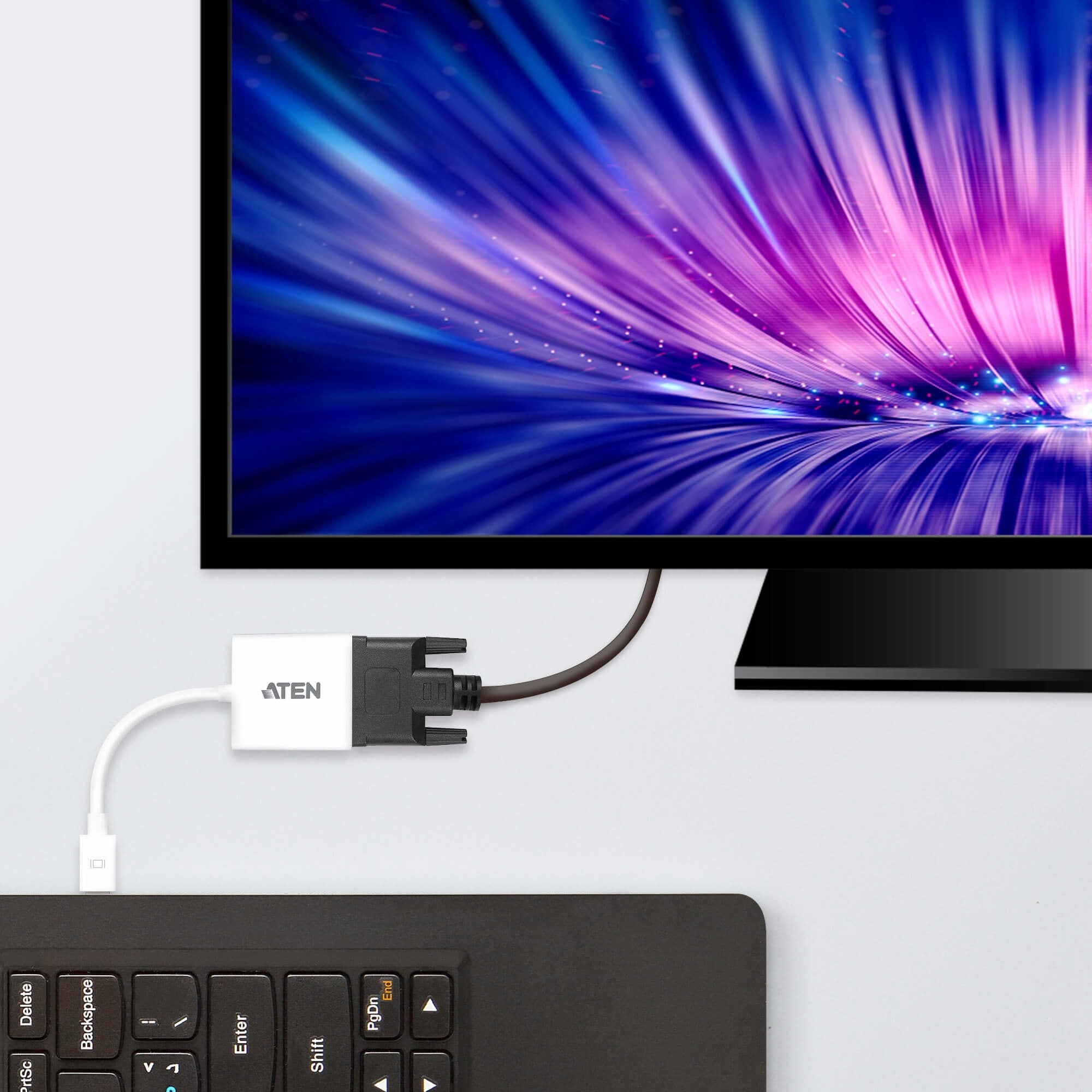EAN 0172304202852 - ATEN VC960-AT adaptador de cable de vídeo DVI-I Blanco imagen 2