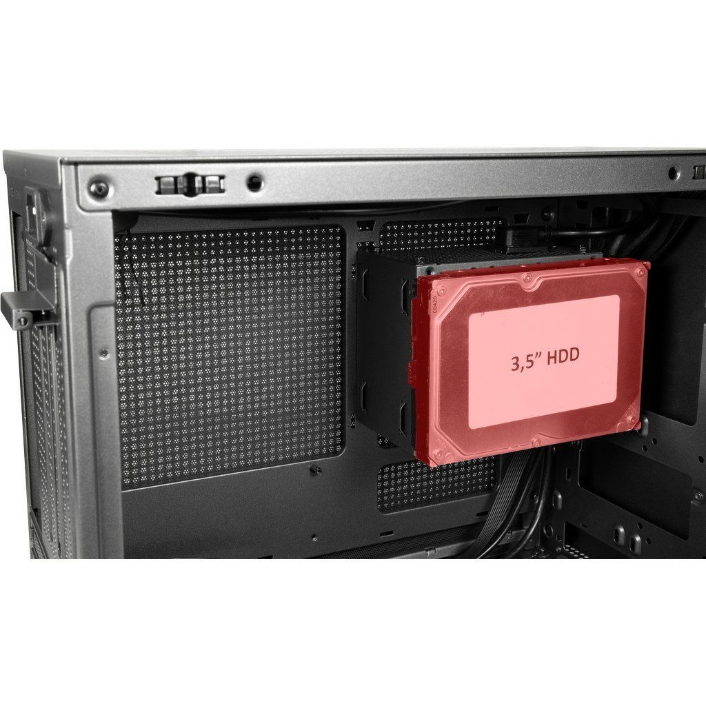 Caja Pc Inter-Tech Micro Atx Im-1 Pocket Negro Sin Fuente De Alimentación