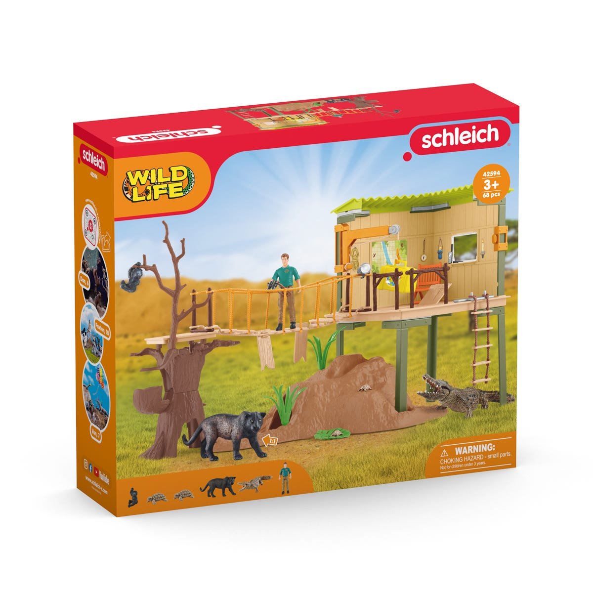 Estación De Aventuras Schleich Wild Life, Figura De Juguete 42594