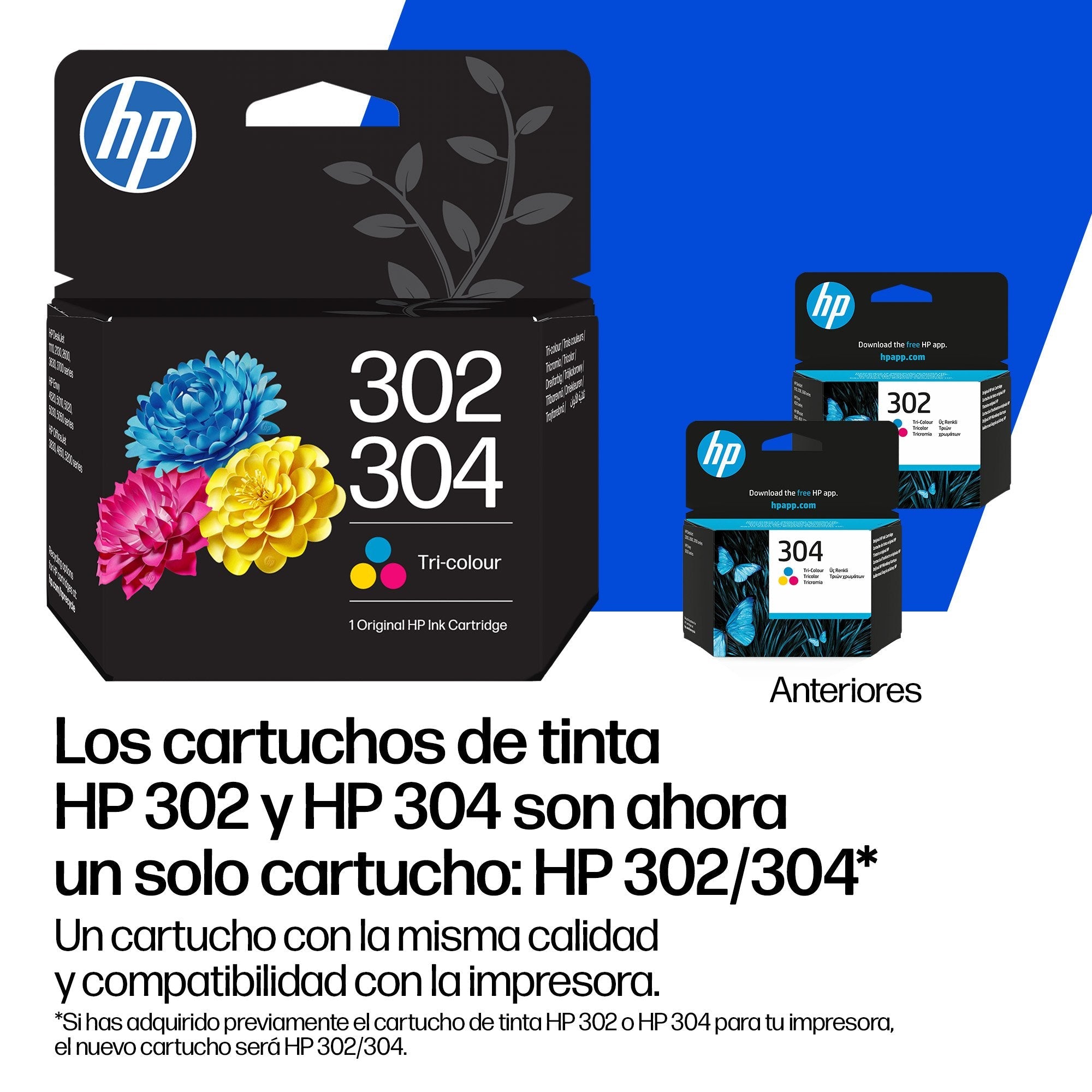 Hp Tinta B7rt8ae / 302xl/304xl C,M,Y