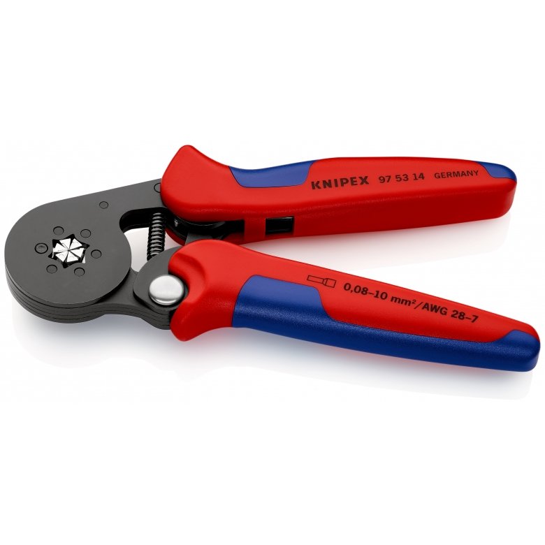 EAN 4003773048497 - Knipex 97 53 14 SB crimpadora Herramienta para prensar Negro, Azul, Rojo imagen 3