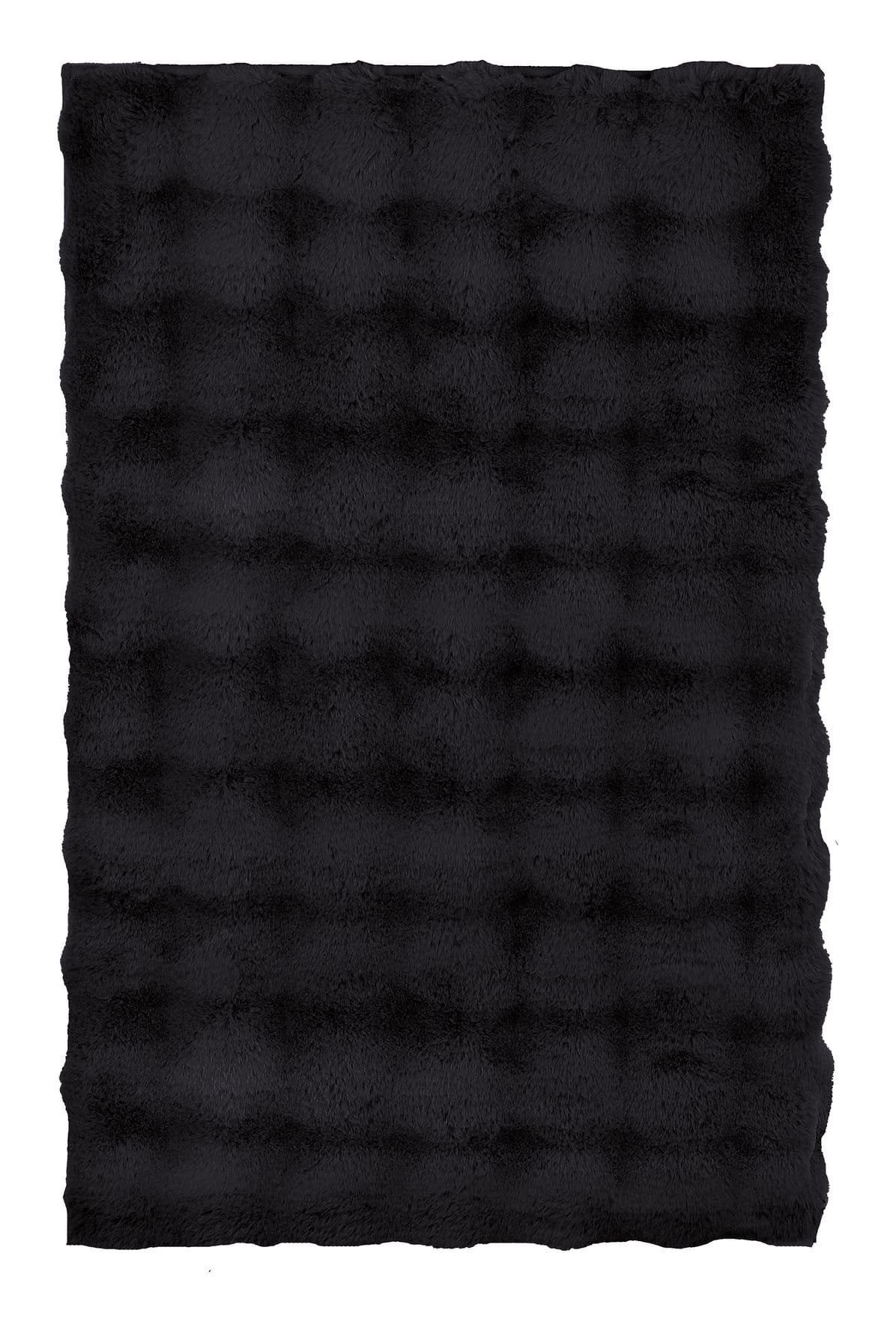 Alfombra  De Baño Cloud Luks 60x90 Negro Kleine Wolke