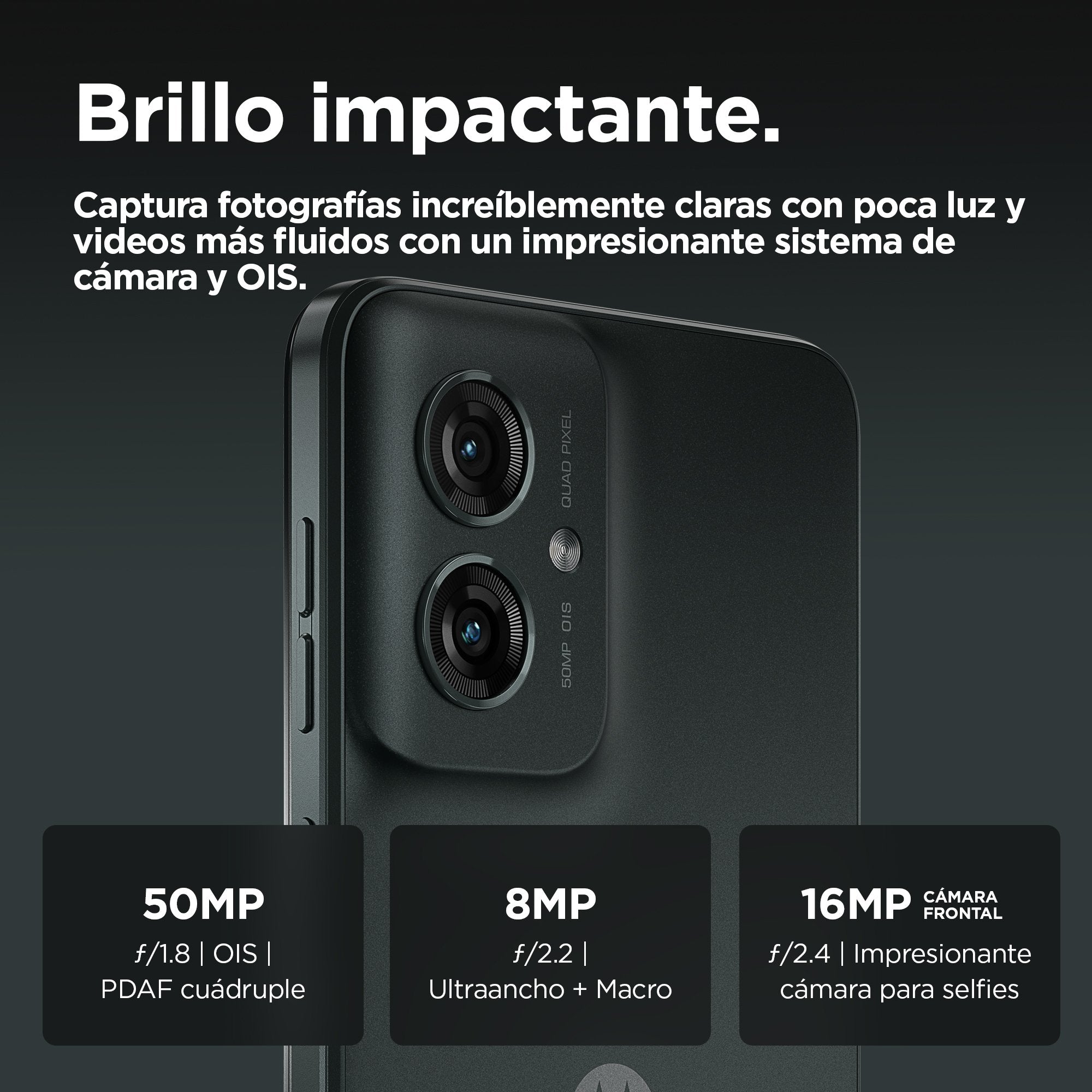 EAN 0840023274824 - Motorola moto g55 5G 16,5 cm (6.49") SIM doble Android 14 USB Tipo C 8 GB 256 GB 5000 mAh Gris imagen 6