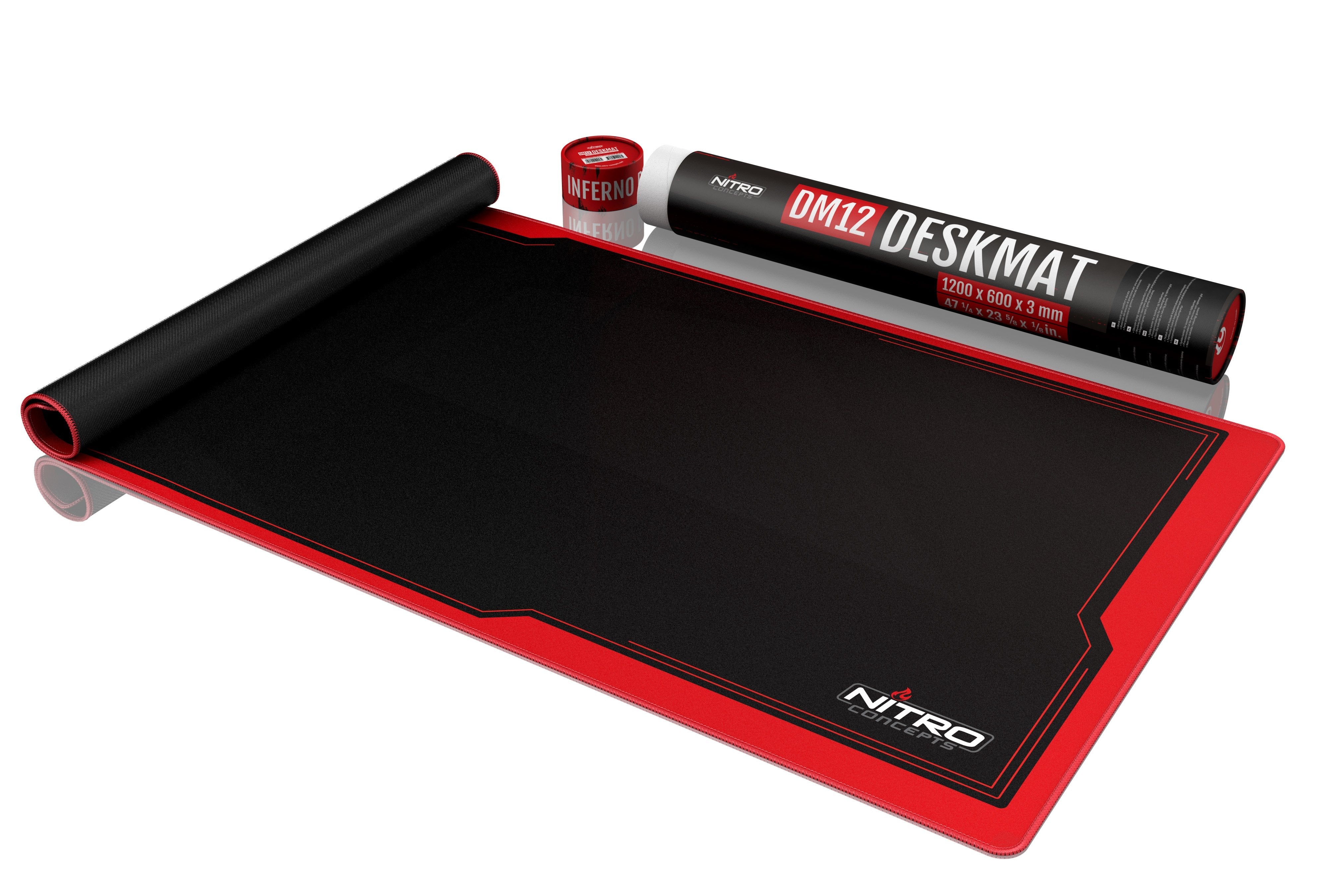Nitro Concepts Dm12 Alfombrilla De Ratón Para Juegos Negro, Rojo