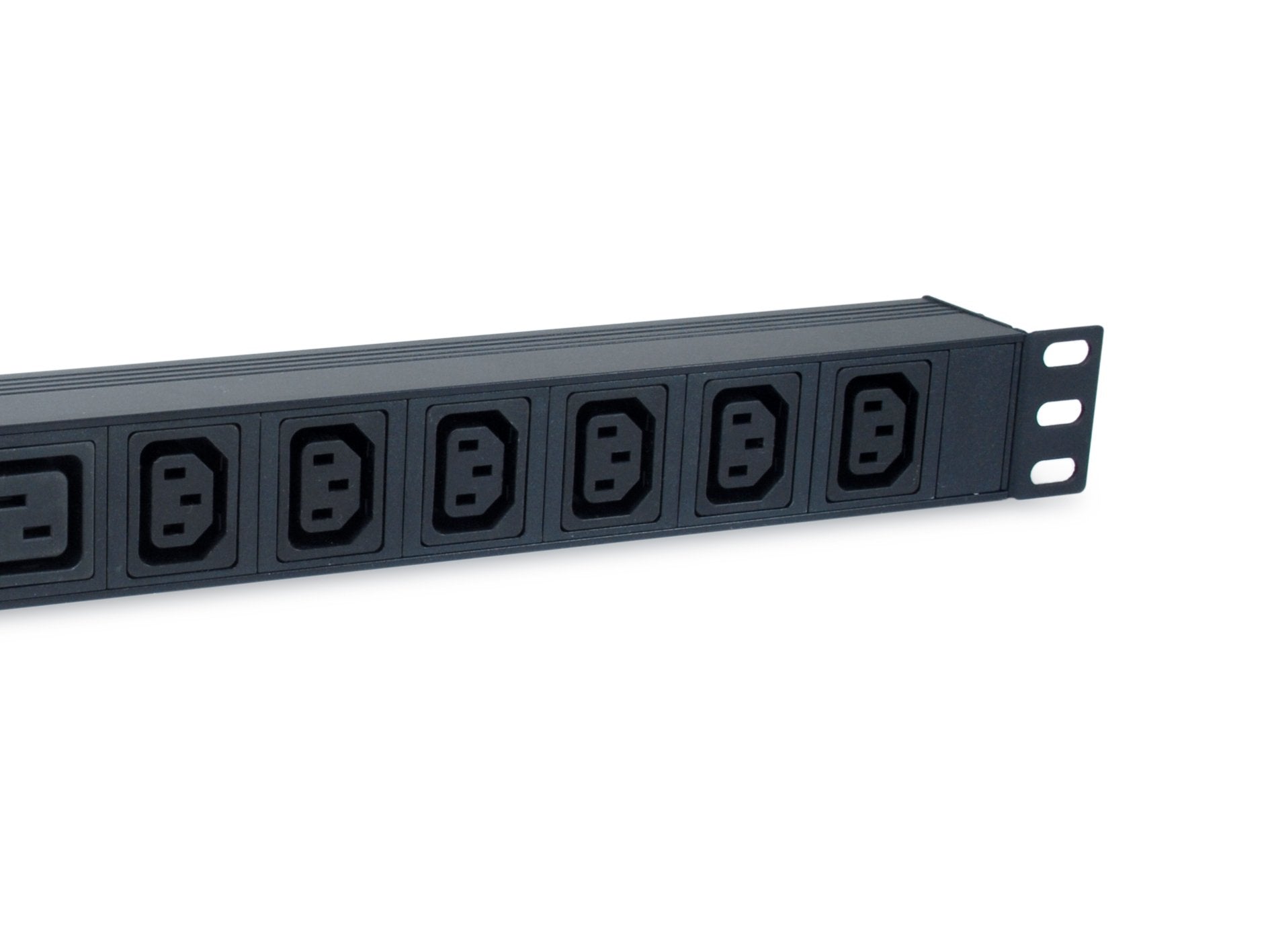 Regleta Alimentacion Aluminio Rack 19" 1u 6 Tomas Iec C13 + 2 Tomas Iec C19 Con Interruptor