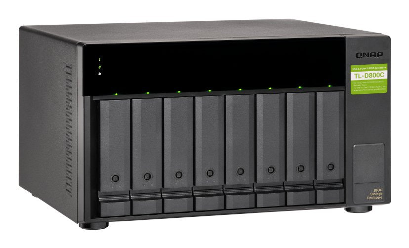 EAN 4713213516188 - QNAP TL-D800C caja para disco duro externo Carcasa de disco duro/SSD Negro, Gris 2.5/3.5" imagen 5