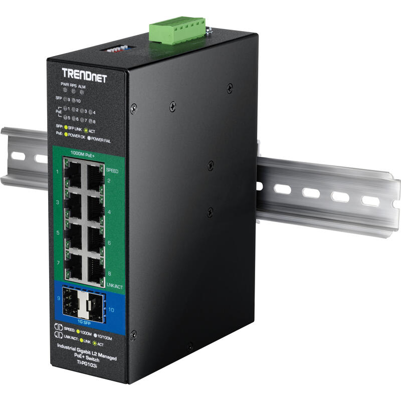 10-Port Industrial Gigabit L2 Cpnt