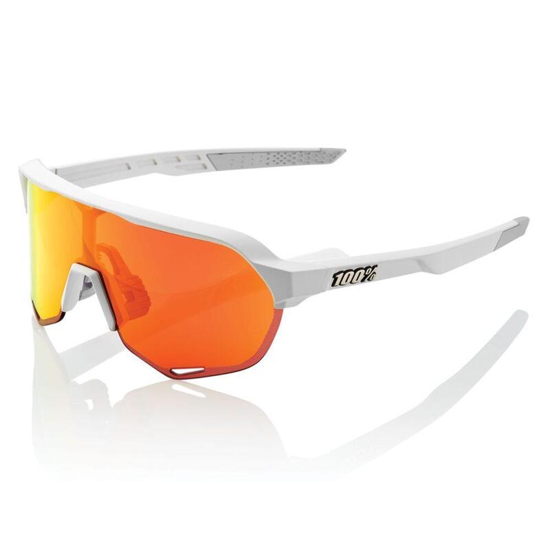 100% S2 - Hiper Mirror Lens Soft Tact Off White Hiper Red