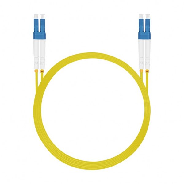Helos Lwl Cable Fibra Lc/Lc Duplex 9/125?M Os2 Amarillo 0,5m