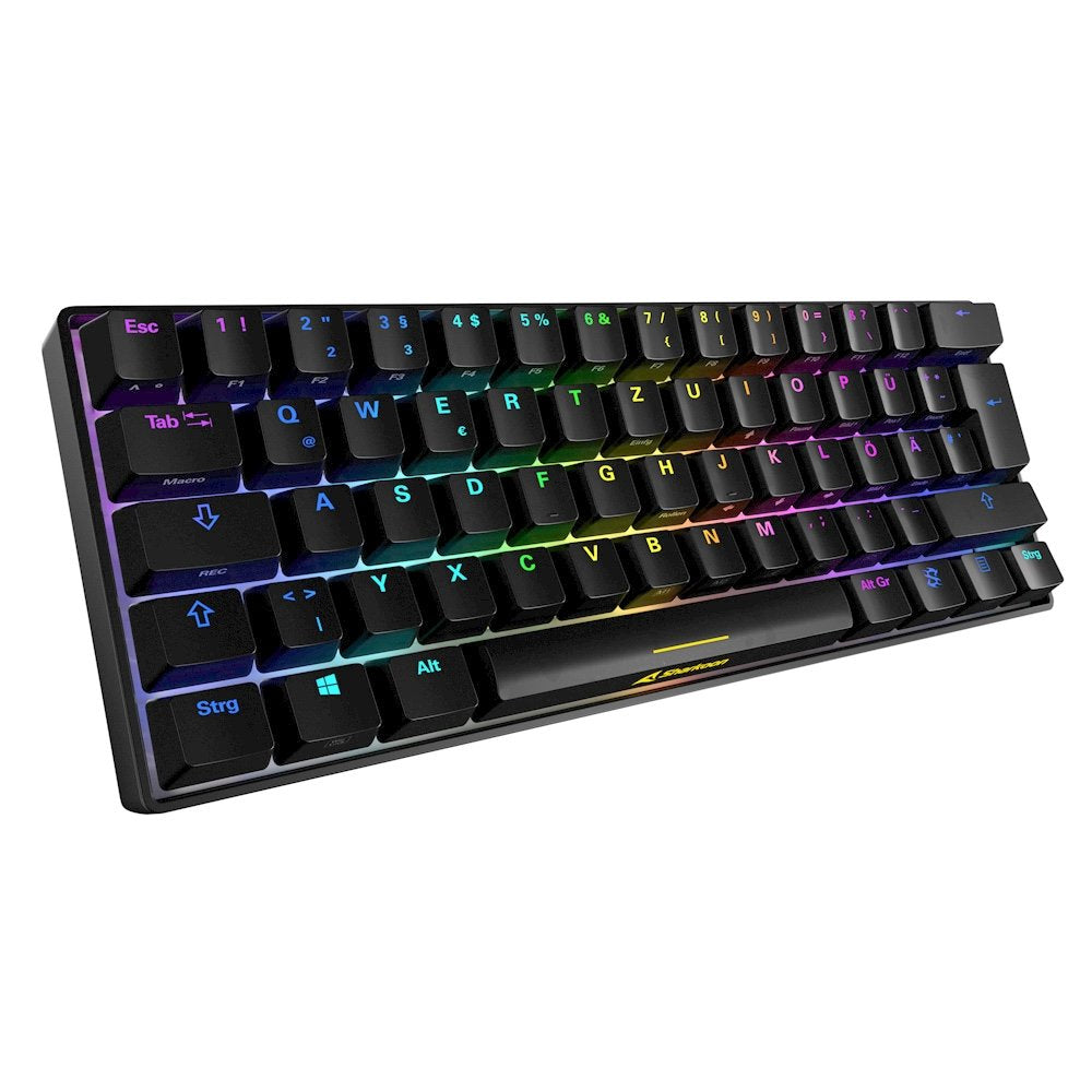 Teclado Alemán Sharkoon Sgk50 S4 Usb Qwertz Negro