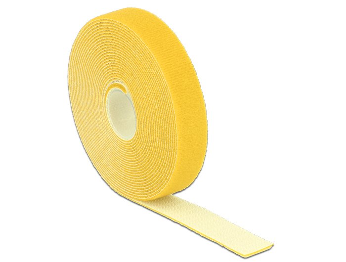 Delock Klettband Auf Rolle L 5 M X B 20 Mm Gelb