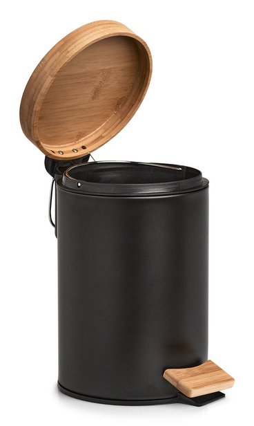 Zeller Present Abfalleimer, Negro 3l
