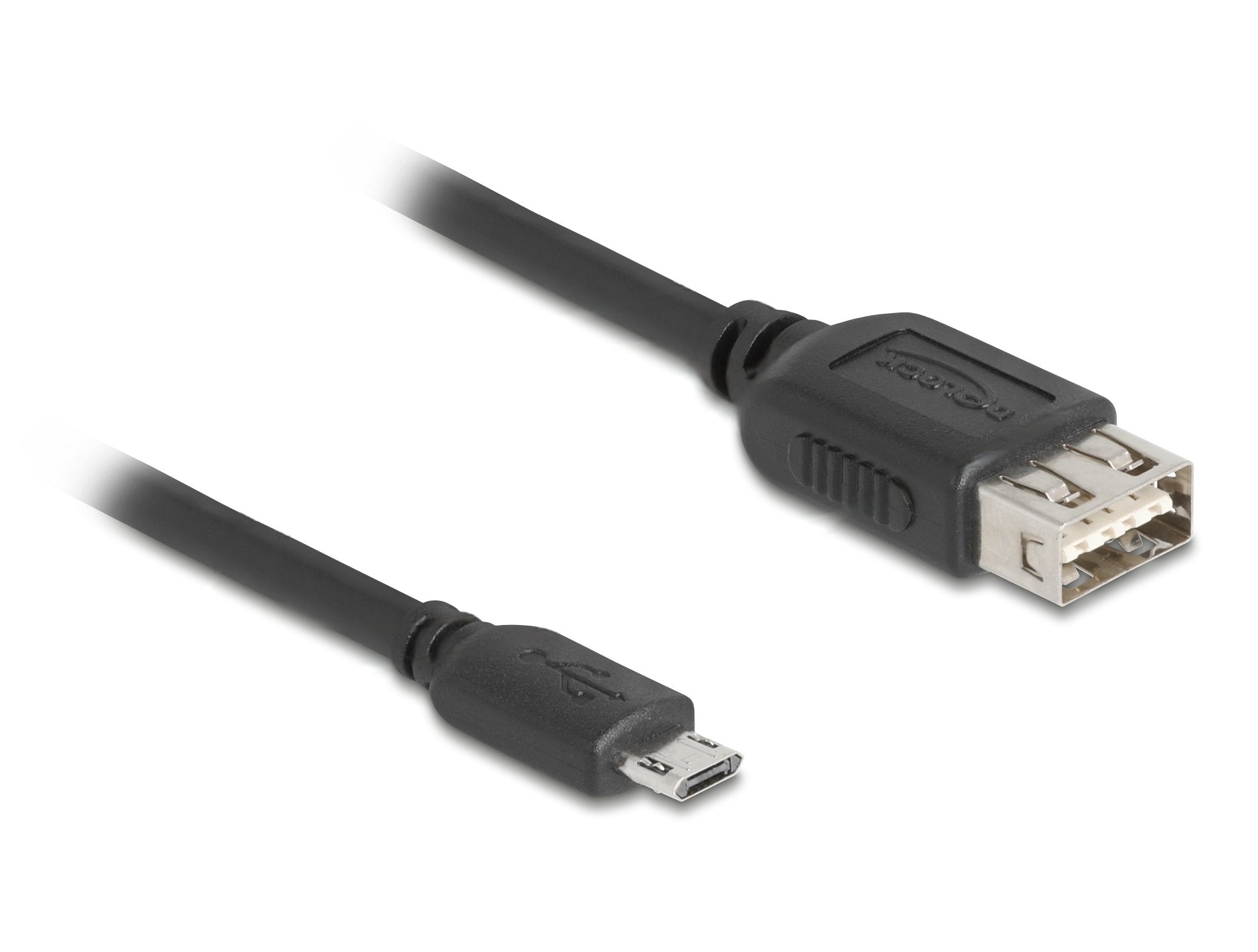 Delock 81516 Cable Usb 2.0 Easy Usb Tipo Micro-B Macho A Easy Usb Tipo-A Hembra 0,2 M