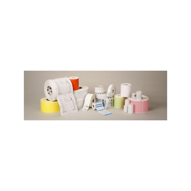 102mm X 102mm. Etiquetas Térmicas Zebra 1000d Economy Uncuated, 25mm Color Blanco. Caja De 12 Rollos Con 700 Unidades Rollo. Para Impresoras De Sobremesa