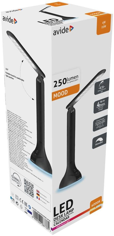 Avide Led Tischleuchte Rgb Mimmungsbeleuchtung Negro 4w