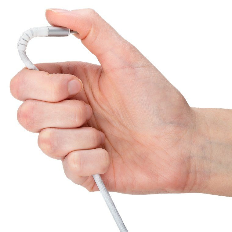 Cable Goobay Usb-C (St-St) 0,5m Verbindungscable Textilmantel Blanco