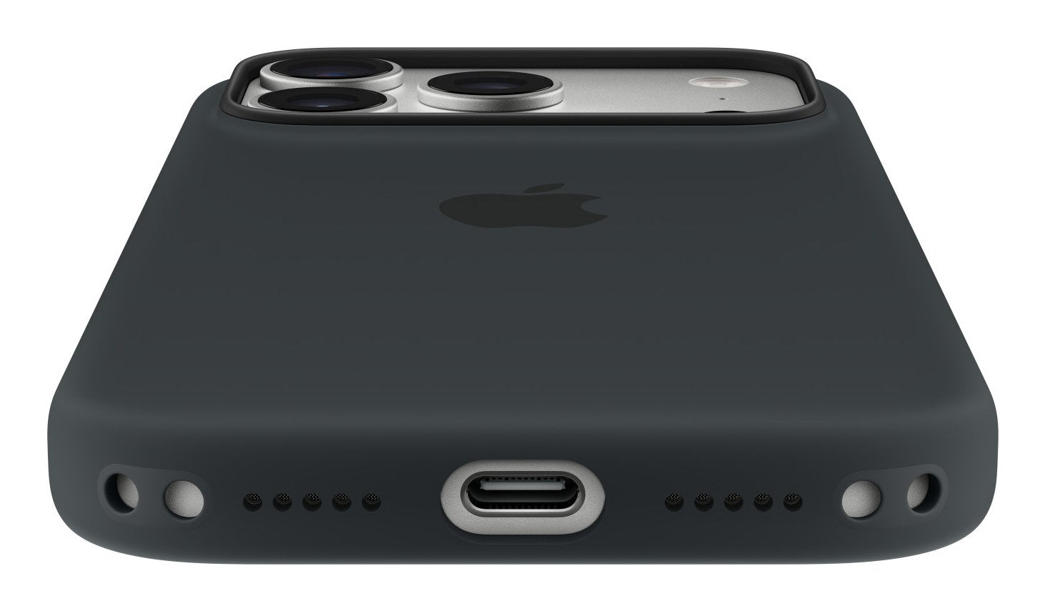 Iphone 17 Pro Silicone Case With Magsafe   Black