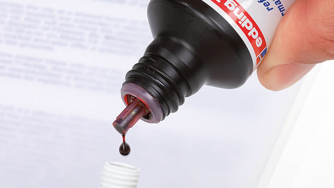Edding Frasco De Tinta T25 Para Rotulador Permanente 30ml Rojo