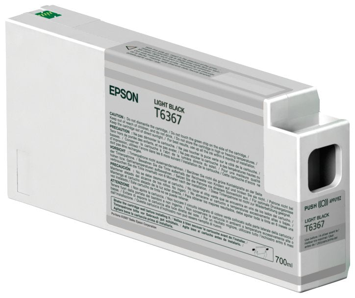 EAN 0010343870871 - Epson Singlepack Light Black T636700 UltraChrome HDR 700 ml cartucho de tinta 1 pieza(s) Original Negro c imagen 1