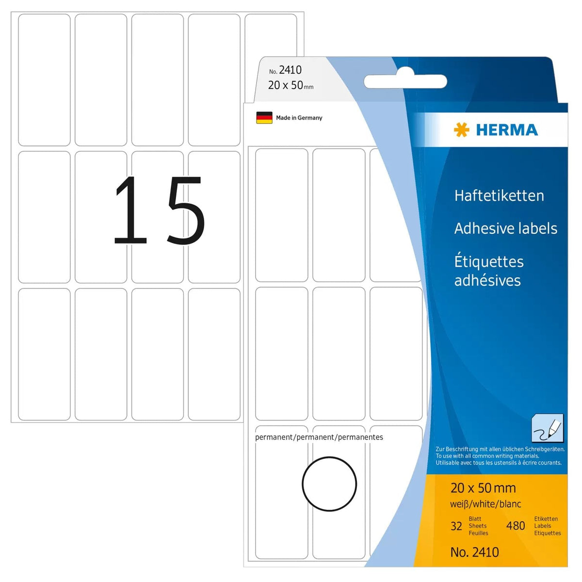 Herma Etiquetas 50,0 X 20,0 Mm
