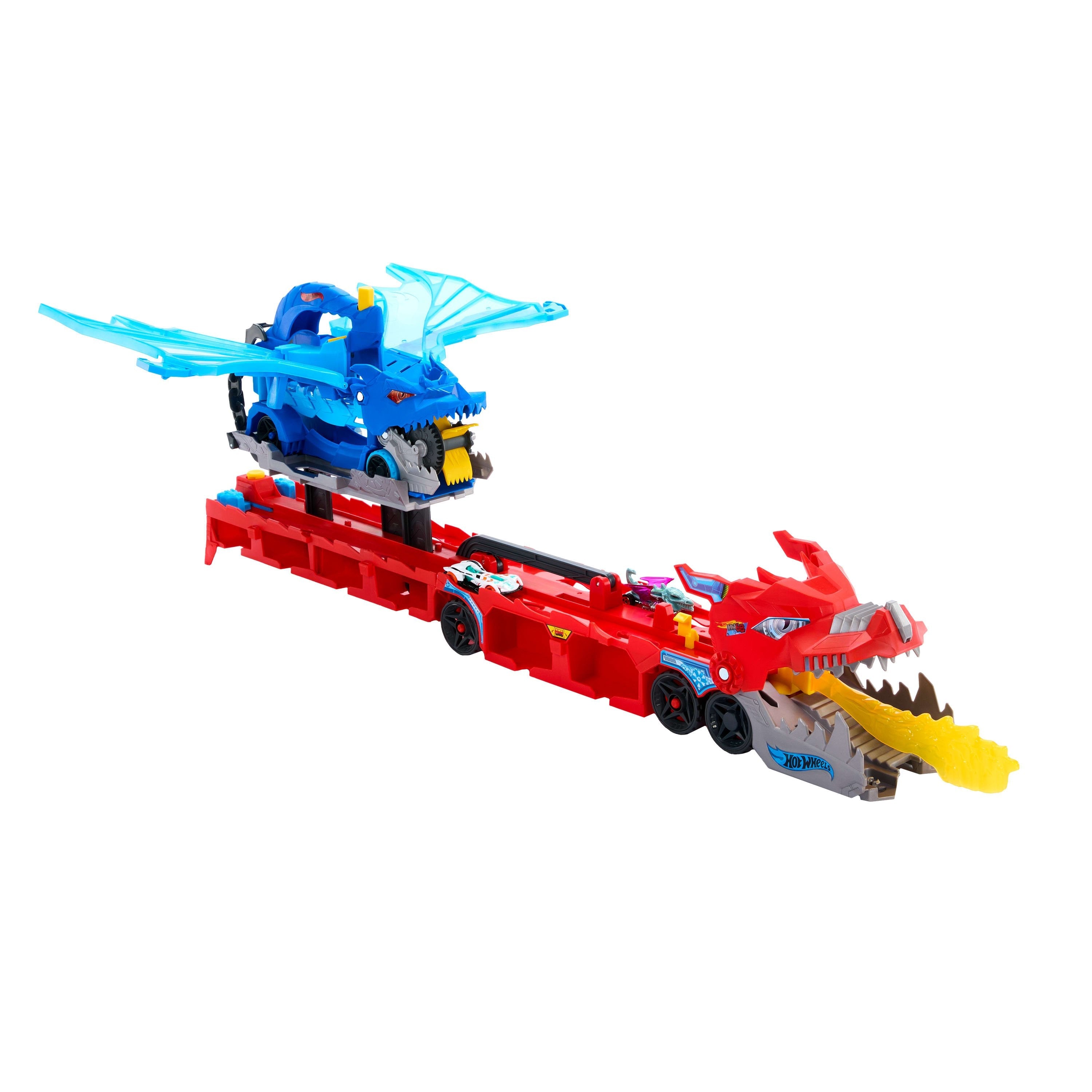 Mattel City Ultimativer 2-In-1 Drachen Transporter Jbm72