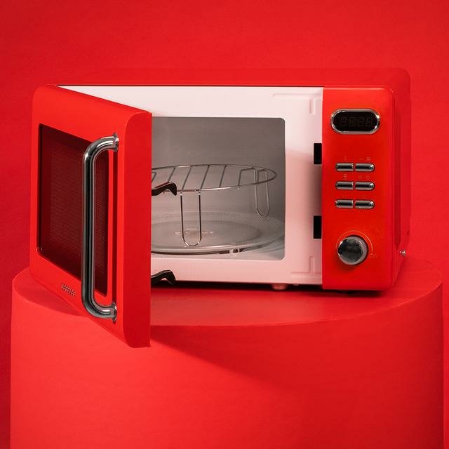 Microondas 20l Con Grill Cecotec Proclean 5110 Retro Red 1715 Rojo