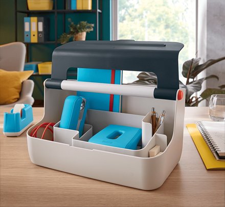 Leitz Caja De Almacenamiento Portátil Cosy C/Asa Abs Gris