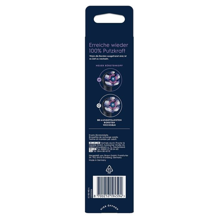 Oral-B Oral-B Io Strahlendes Blanco 4er (Negro, Para Eine Aufhellende Reinigung) 8700216194594