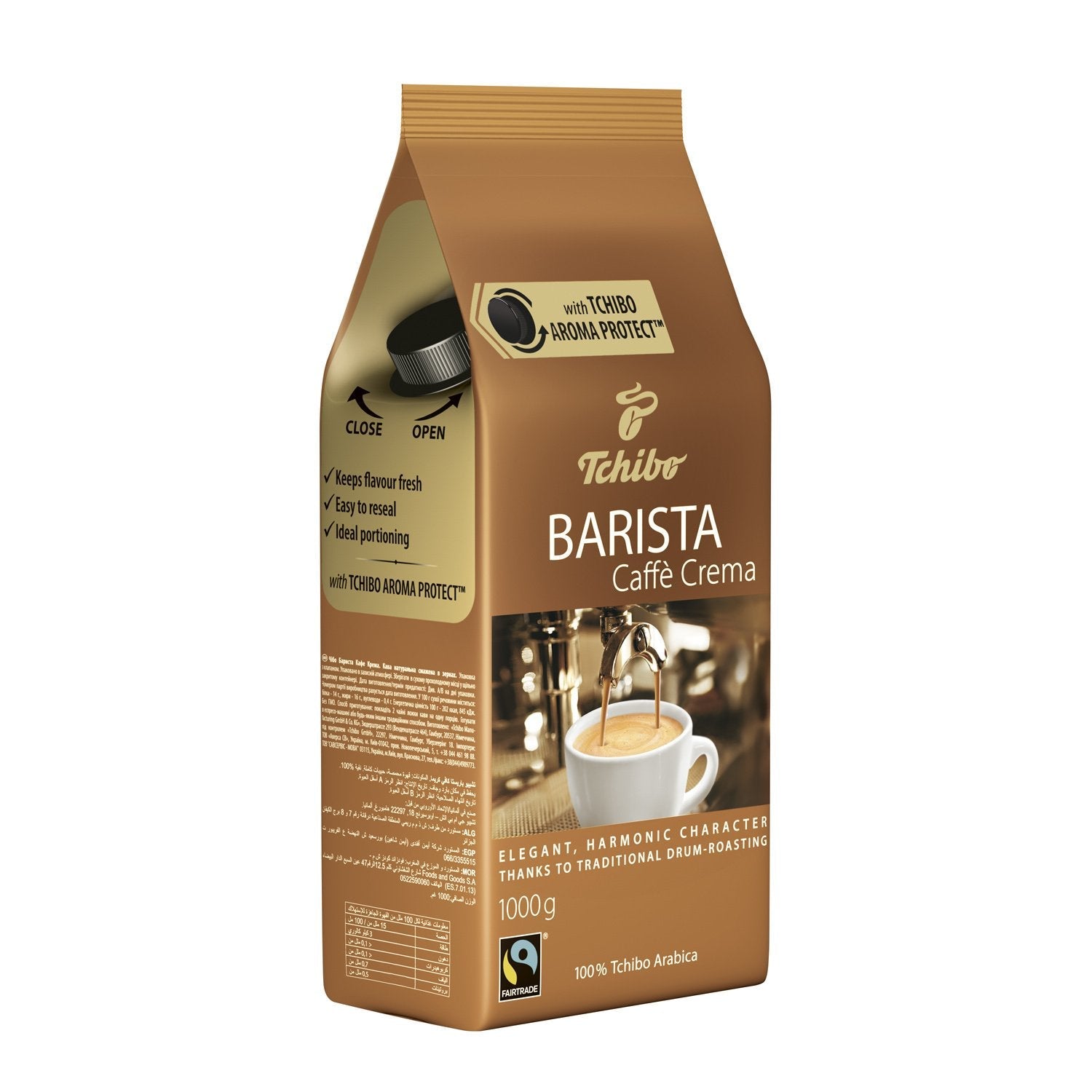 EAN 4046234928808 - Tchibo Kawa Barista Caffe Crema 1KG ziarnista imagen 2