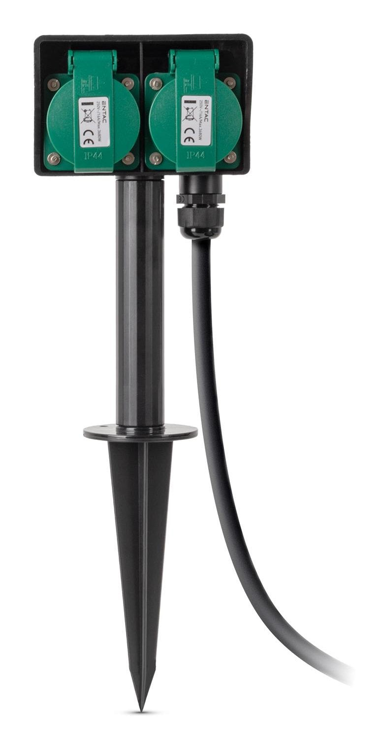 Entac Gartenmeckdose Con Erdspiess Ip44 2fach 5m