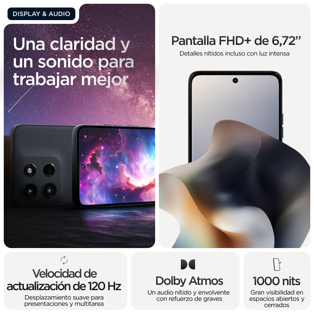 EAN 0840493603605 - Motorola moto g56 5G 17,1 cm (6.72") Ranura híbrida Dual SIM Android 15 USB Tipo C 8 GB 256 GB 5200 mAh N imagen 5