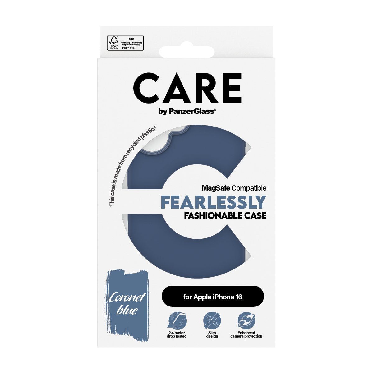 EAN 5715685004476 - PanzerGlass CARE™ by ® Case Blue w. MagSafe iPhone 16 funda para teléfono móvil Azul imagen 3