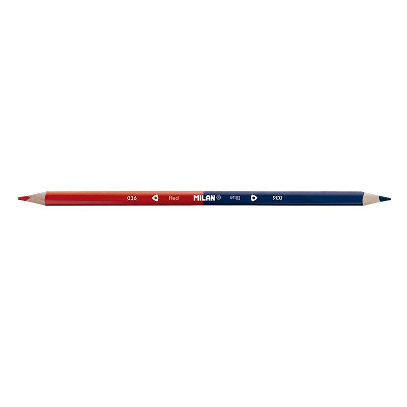 Milan Lápices Bicolor Caja 12ud Azul/Rojo